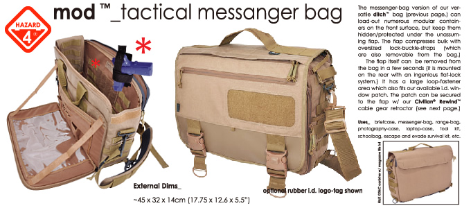 MOD TACTICAL MESSENGER BAG / HAZARD4