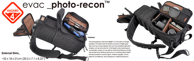 AGGRESSOR GROUP WEB SHOP PHOTO RECON TACTICAL CAMERA BAG HAZARD4